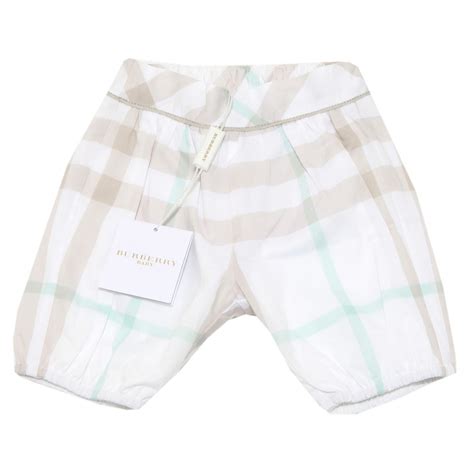 burberry pantaloni bianchi